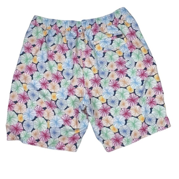 JOHNNIE-O West Coast Prep Nevis Floral Swim Trunks Board Shorts 8" Inseam Size L - Picture 2 of 16